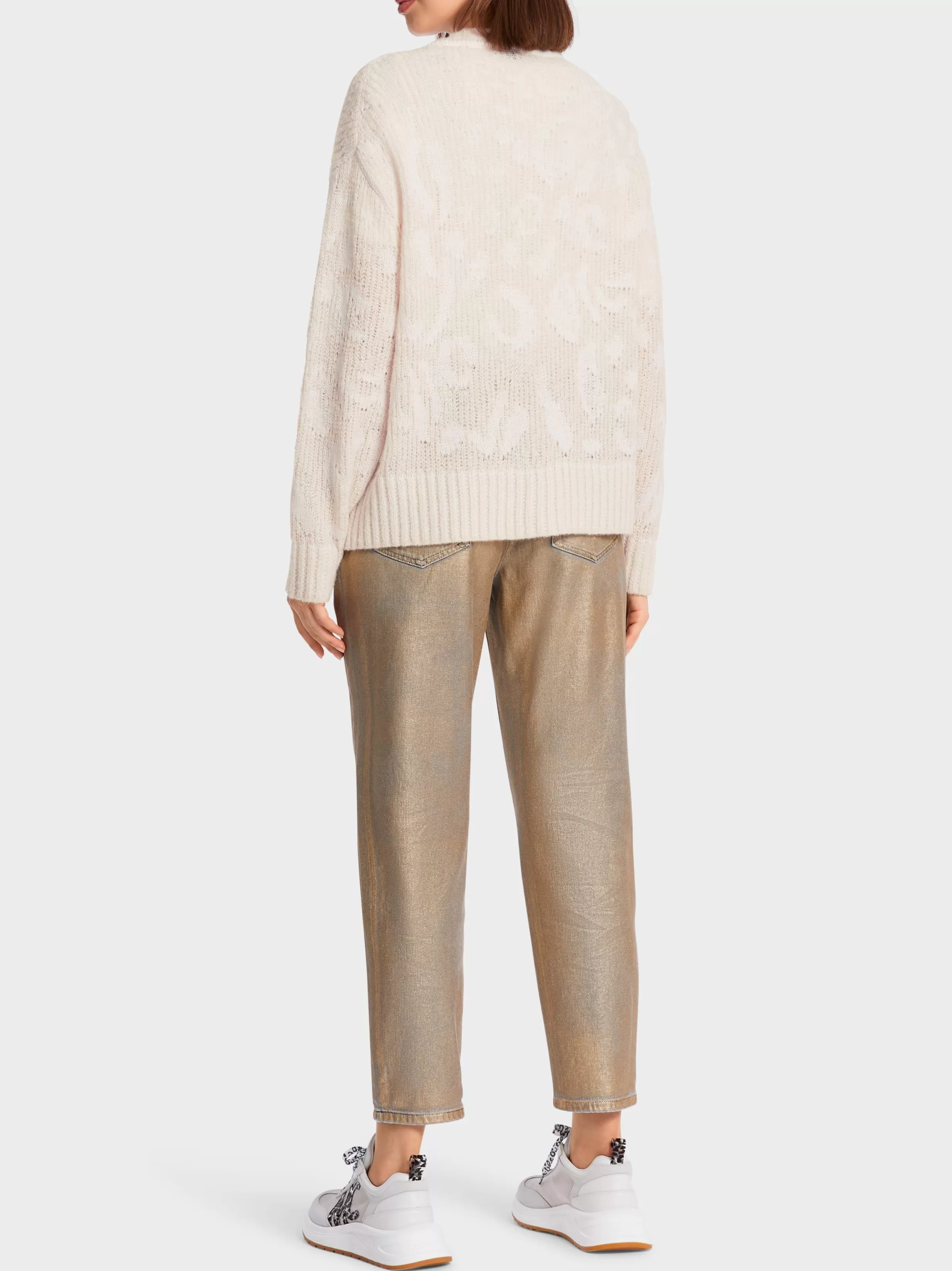 Outlet Marc Cain Cardigan mt Alpaka – Knitted in Germany soft moon rock